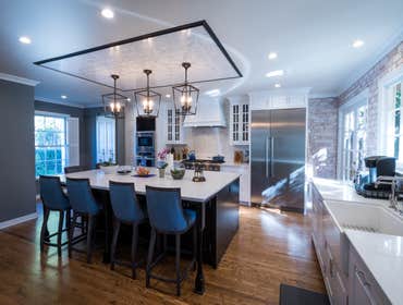 Photos by Hightouch Remodeling #7 Complete Kitchen, living and dining room project.