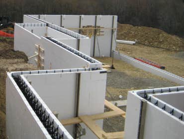 Photos from ICF Installation Associates, LLC The following pictures are taken at various jobs we have done. The first ones are of the basement of an A