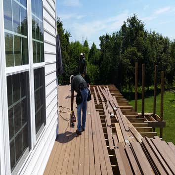 Our crew working