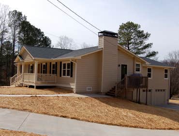 Fowler Homes Inc Garage addition and House Remodeling project. Garage addition for a whole house remodel in Woodstock Ga.