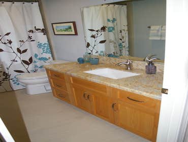 Fallbrook Remodel Clear coat shaker cherry cabinets