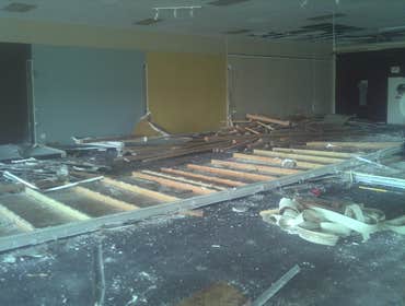 Los Vallecitos san marcos demo frame t-bar repair and drywall work