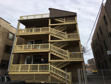 Wrigleyville Wrigleyville with extended roof deck