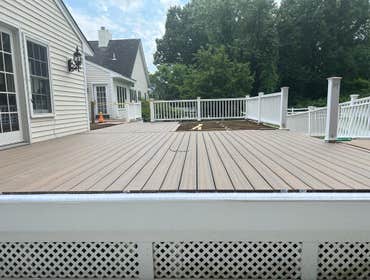 Deck Renovation in Progress Contact us today to embark on your extraordinary deck renovation adventure. We are eager to transform your outdoor space in