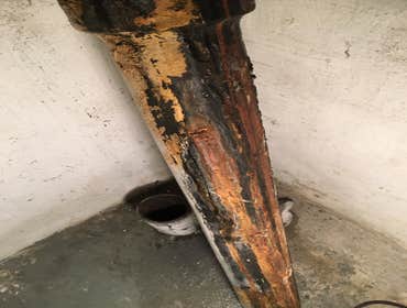 Photos by Steve Burnsed General Contracting #5 Removed leaking rotted drain pipe and replaced adding clean out for future service