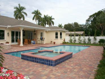 Rectangular pool, spa