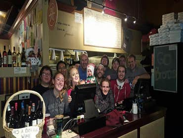All the crew at the pizzeria