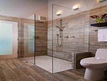 Bathroom Remodel Mountain View Upscale contemporary bathroom and general remodel.