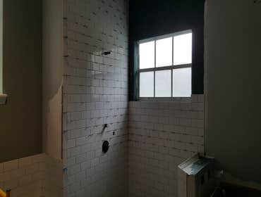 Subway tile install