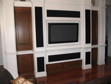 Various photos of a couple of the many professional installations Connected Technology has done. From full-blown home theaters to music, lighting contr