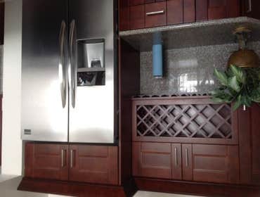 Condo Remodeling Partial interior condo remodeling. 8th Floor on beach front building.
New kitchen supplied and installed: custom kitchen cabinetr