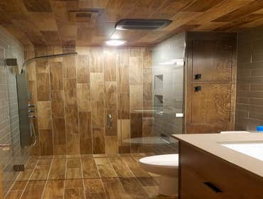 Custom shower install