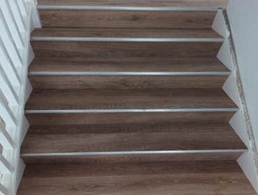Sheet Vinyl Stairs