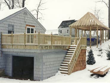 garage addition w/new deck