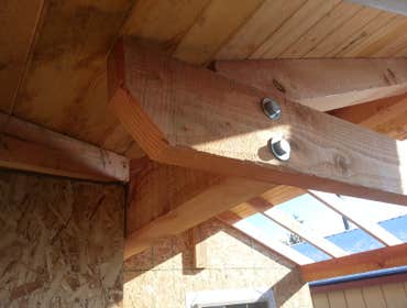 Photo(s) from Goodman Construction Front entry way glu lam beam handcrafted