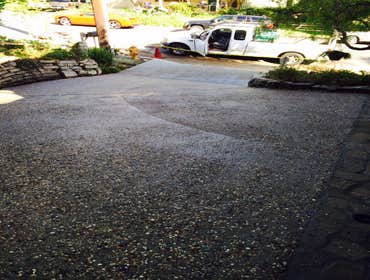 New Exposed Aggregate Driveway by MMCC