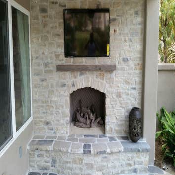 Natural Stone Fireplace