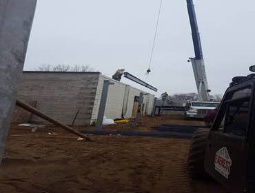 Setting the roof