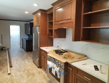 Photos by Cal Green Construction #2 complete kitchen and dining area remodel.