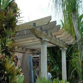 Back yard massive pergola