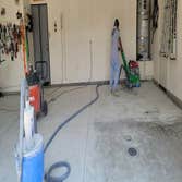 Photos by Jp Painting #1 Three car garage epoxy flake with urethane top coat. Filled all the cracks for a seamless floor.