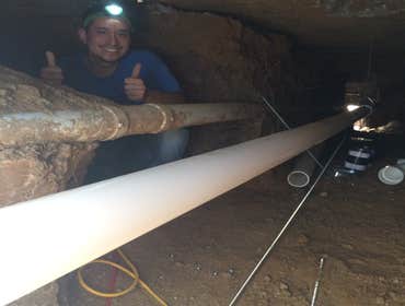 Sewer line--tunnel