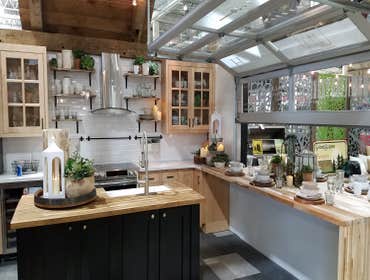 Columbus home and garden show featured kitchen Before and after photo