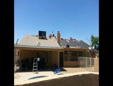 Asphalt shingles.