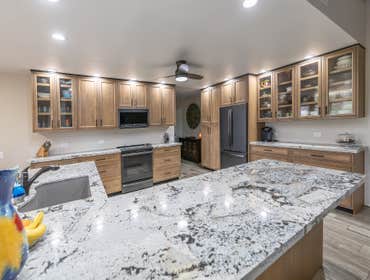Sun City West Remodel Here are the final pics of the custom kitchen we finished in Sun City with incredible granite tops from @theyardazstone. These ar