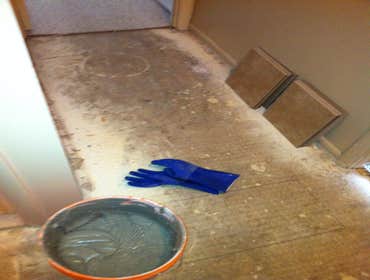Mclaughlin Home Improvement Project KITCHEN AND HALLWAY CERAMIC TILE INSTALL