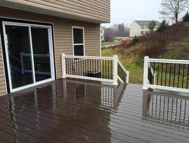 back porch after rebuilding