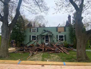Photos by King Remodeling Corp #1 **Framing**
- The first image shows extensive demolition, suggesting removal of old structural elements, possibly to 