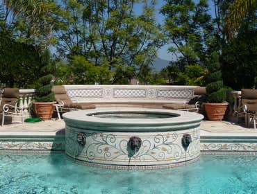 Custom Tile Pool and Spa