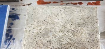 Sample of quartz countertop