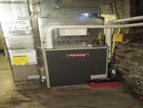 Gas fired direct vent furnace
