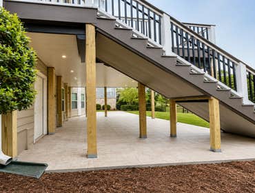 Composite Deck Staircase - Underdeck
