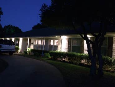 paint brick exterior lighting