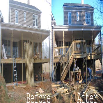 Project photos from Davis Home Repair LLC Deck build