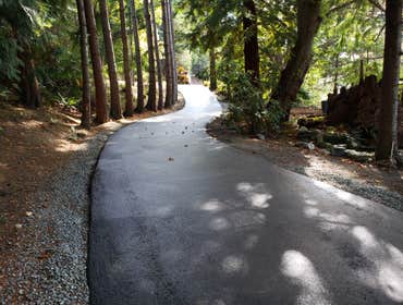 Photos by Metro Sealcoating/striping LLC #1 Clean prep crackfill sealcoat driveway