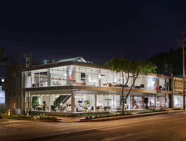 Luminaire Complete exterior and interior remodel for renown boutique furniture showroom Luminaire