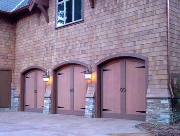 Presley Door Company Carriage Doors, Steel and overlay insulated