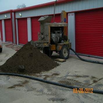mud jack storage units