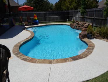 Pool with water fall