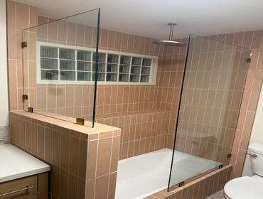 Photos by Vertex Pro Glass LLC #1 Custom frameless glass shower enclosure installation