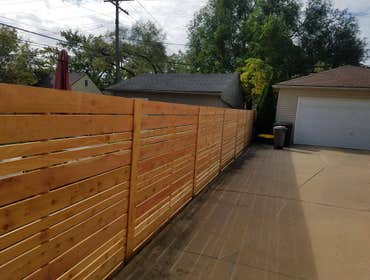 Custom Spaced Horizontal Cedar