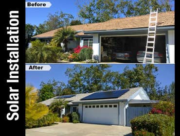 Solar on shingles roof