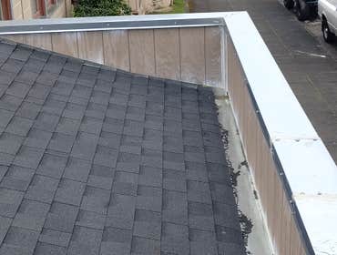 Photos by Kts Construction #1 New roof box gutter fixed rotted siding new trim and dug dirt away from building