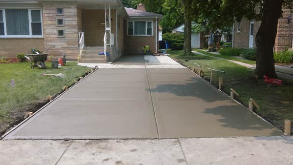 New Concrete Driveway