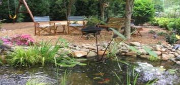 Portfolio of Water Features Some of the water features in our portfolio of completed projects include Twelve-foot waterfalls, multi-tiered water pond s