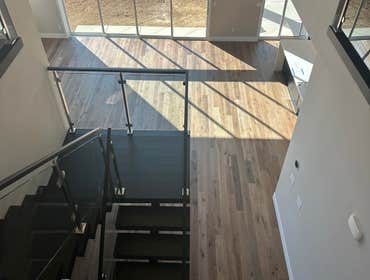Dorado hill project We successfully completed the installation of approximately 3500 square feet of hardwood flooring, including glue-down application 